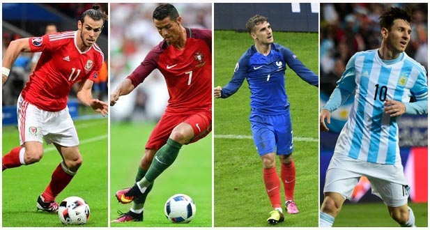 Meilleur joueur UEFA: Ronaldo, Bale et Griezmann finalistes, pas Messi