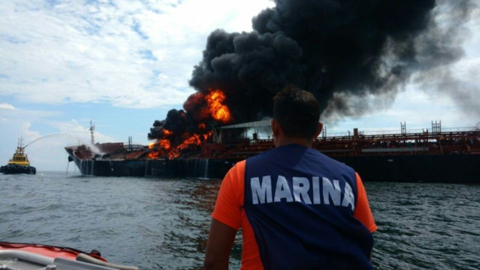 L’incendie d’un tanker dans le golfe du Mexique a été éteint 