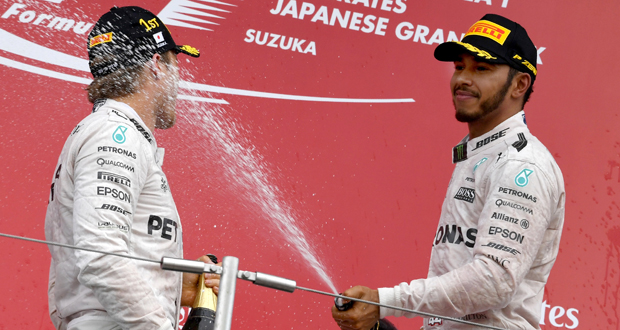 GP du Japon: Rosberg se rapproche du titre, Mercedes encore sacré