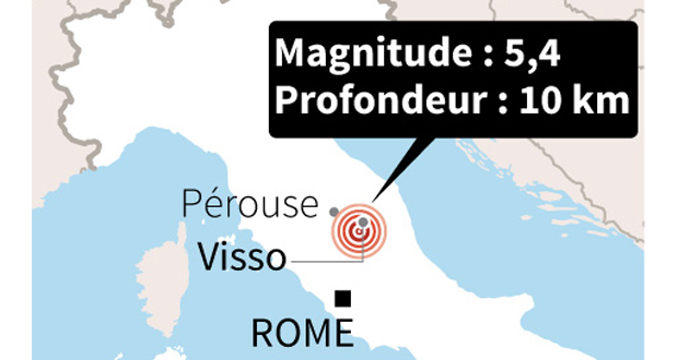 Italie: forte secousse sismique ressentie dans le centre, y compris Rome