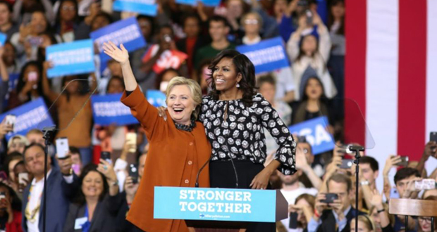 USA: Michelle Obama et Hillary Clinton ensemble contre Donald Trump