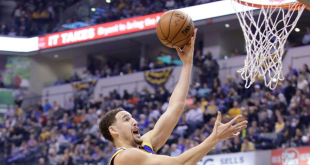 NBA: Golden State écrase les Pacers, avec Thompson et Curry au top