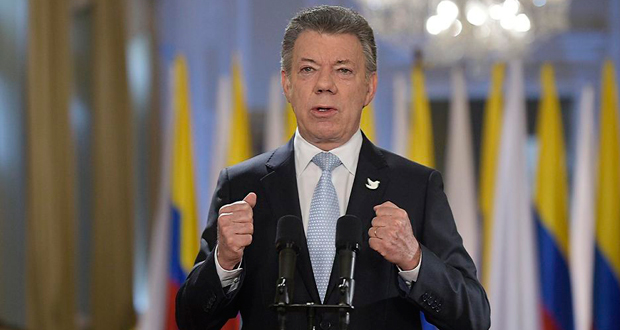 Pour Santos, le «principal défi» de la Colombie en 2017 est de construire la paix