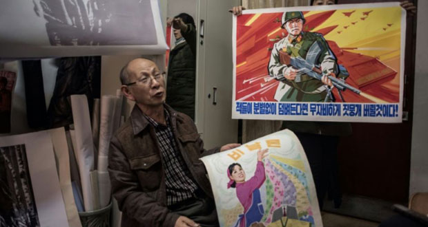 Oeuvres sur mesure dans les ateliers d’artistes de Pyongyang