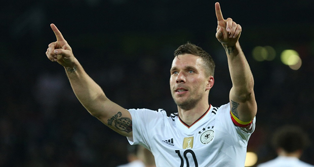 Amicaux - Allemagne-Angleterre: Podolski s'offre le scalp de l'Angleterre pour ses adieux