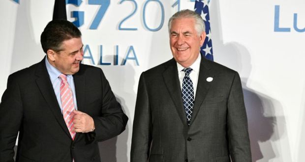 La Syrie au coeur du G7 avant la visite de Tillerson à Moscou