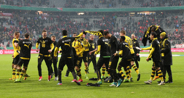 Coupe d'Allemagne: Dortmund élimine le Bayern en 1/2 finale à Munich