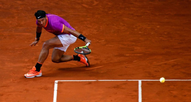 Tennis: Nadal s’en sort très difficilement contre Fognini et passe en 8es à Madrid