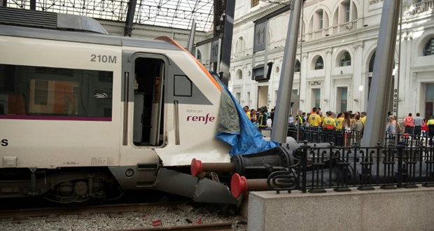 Accident de train à Barcelone: 54 blessés dont un grave