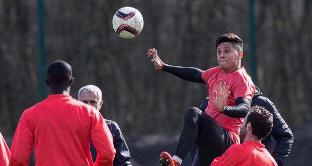 Angleterre : Marcos Rojo retrouve l'entraînement avec Manchester United