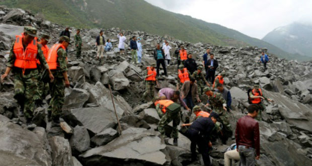 Glissement de terrain en Chine: le bilan passe à 15 morts
