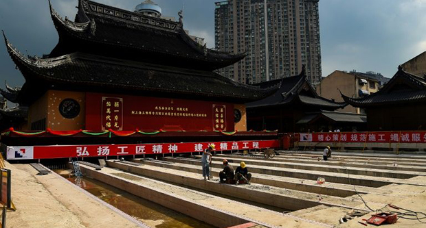 Chine: un temple de 2 000 tonnes déplacé sur 30 mètres