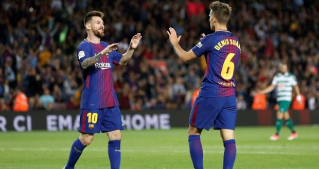 Espagne: le Barça écrase Eibar, Messi puissance 4