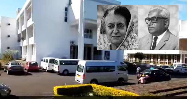 Il y a 41 ans, le 9 octobre 1976: Shrimathi Indira Gandhi inaugure le Mahatma Gandhi Institute 