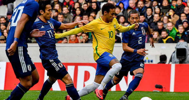 Mondial-2018/Amical: le Brésil régale à Lille face à des Japonais impuissants