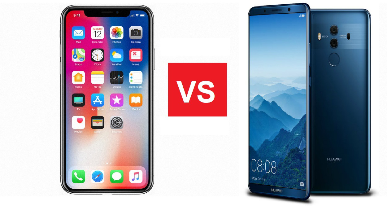 iPhone X vs Huawei Mate 10 Pro: le duel des géants