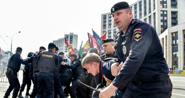 Manifestation pour un «internet libre» à Moscou, plus de 20 arrestations