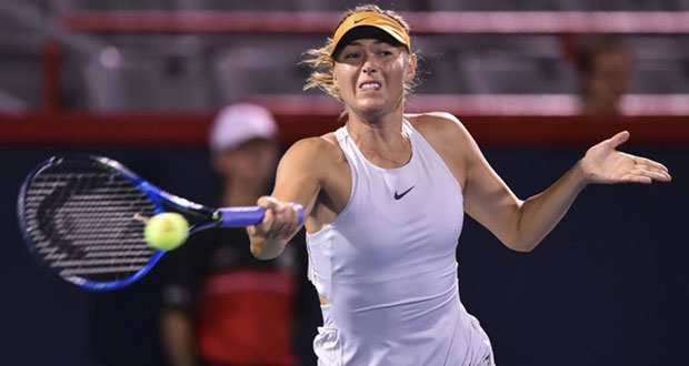 Tennis: Sharapova en deux temps, Muguruza forfait, à Montréal