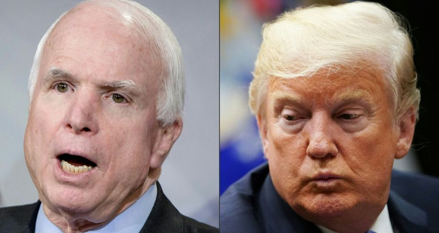 Trump retoque un communiqué faisant l’éloge de John McCain