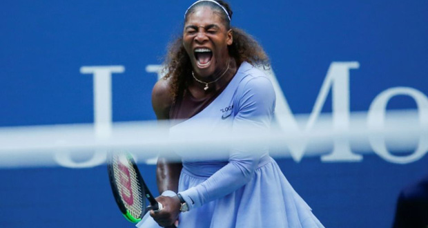 US Open: Serena Williams en quarts de finale en perdant un set