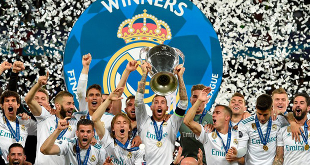 C1: Le Real Madrid a touché 88,6 millions d'euros pour la saison 2017/18