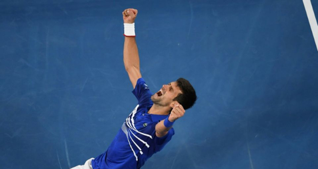 Open d’Australie: Djokovic remporte son 15e Grand Chelem en surclassant Nadal