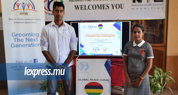 Morcellement St André: trois jeunes Mauriciens choisis par la Global Peace Chain