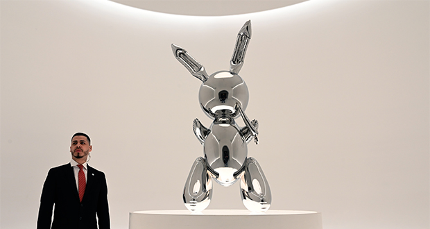 Un lapin de Jeff Koons vendu à  91,1 millions de dollars, record pour un artiste vivant