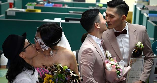 Taïwan entre dans l’histoire en actant les premiers mariages homosexuels d’Asie