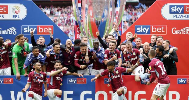 Angleterre: Aston Villa bat Derby County et retrouve la Premier League