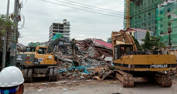 Cambodge: 3 morts, des dizaines de disparus dans l’effondrement d’un immeuble