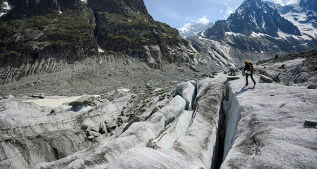 Mont Blanc: la Mer de Glace, splendeur et grisaille