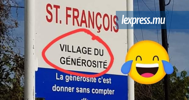 Saint-François, village «du» générosité: scandale grammatical