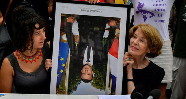 Décrocher un portrait de Macron jugé «légitime» au tribunal de Lyon