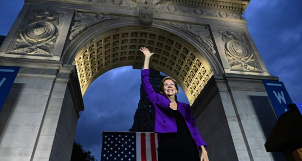 Une femme qui a des idées: Elizabeth Warren très applaudie à New York