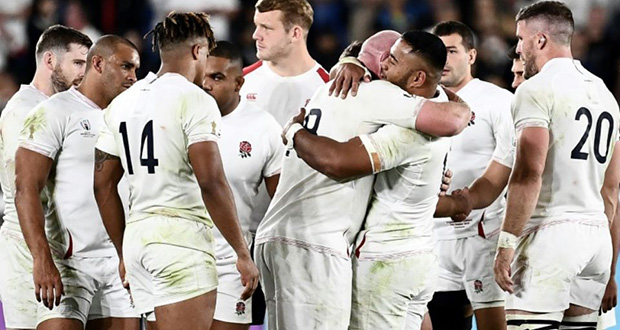 Mondial de Rugby: l’Angleterre bat les All Blacks 19 à 7 et va en finale