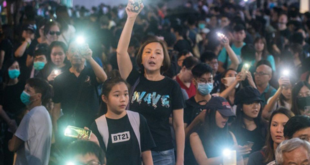 Hong Kong: nouvelle manifestation, tirs de gaz lacrymogène