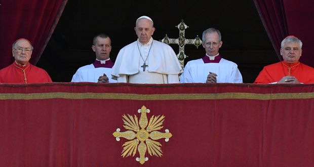 A Noël, le pape appelle à «garantir la sécurité» au Moyen-Orient