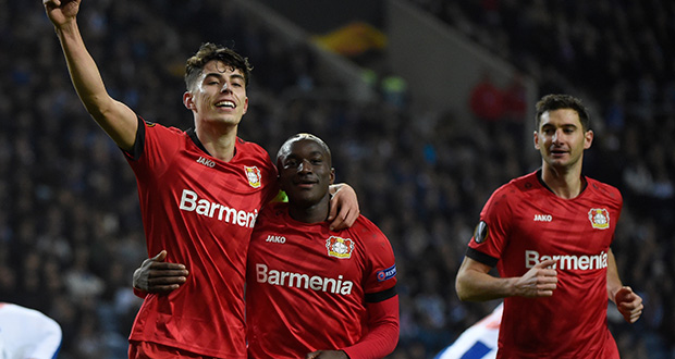 C3: Leverkusen assomme Porto et file en 8es, la Roma qualifiée