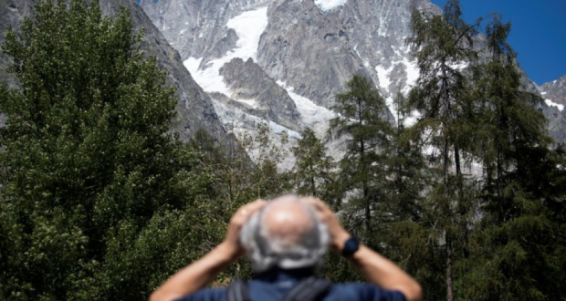 Un glacier du Mont Blanc sur le point de s’effondrer en Italie