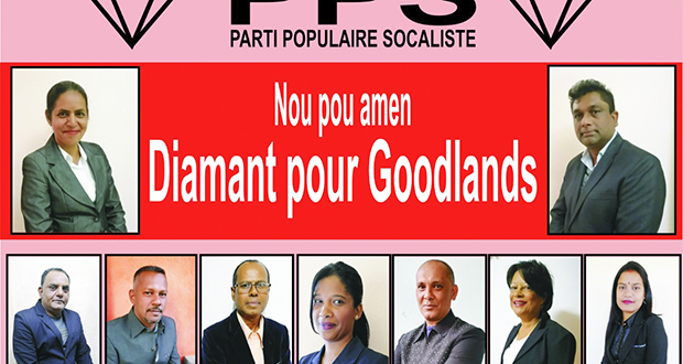 Goodlands: le Parti Populaire Socialiste mise sur la femme