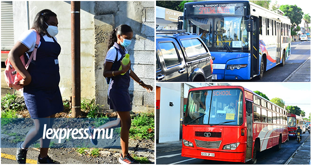 Examens du SC et du HSC: autobus et élèves en route