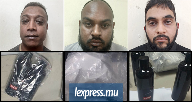 Trois suspects arrêtés pour l'importation de Rs 23 millions de drogue synthétique 