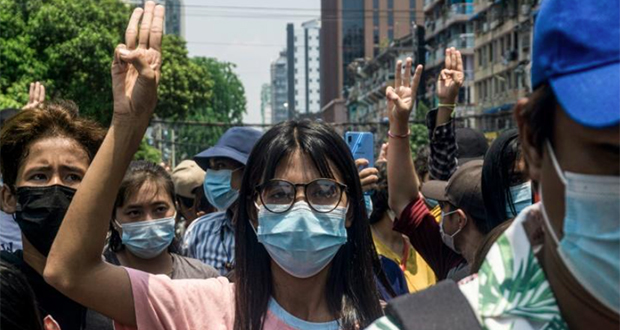 Birmanie: manifestation à Rangoun à la veille du sommet de l'Asean