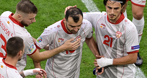 Euro: Pandev sort en larmes après sa dernière sélection pour la Macédoine du Nord