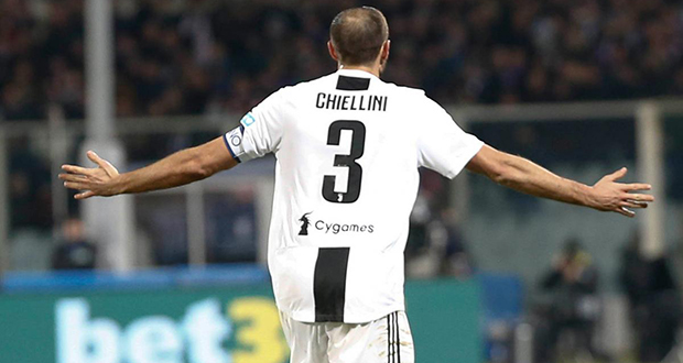 Italie: Chiellini prolonge de deux ans son contrat avec la Juventus Turin