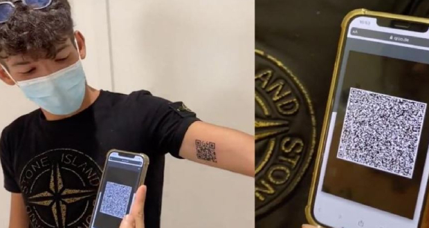 Ni crâne ni dragon: un Italien se fait tatouer... son pass sanitaire
