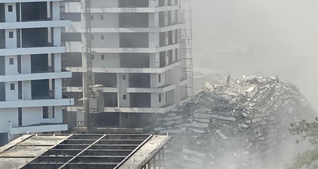 Nigeria: un immeuble s'effondre à Lagos, de nombreuses personnes prises au piège