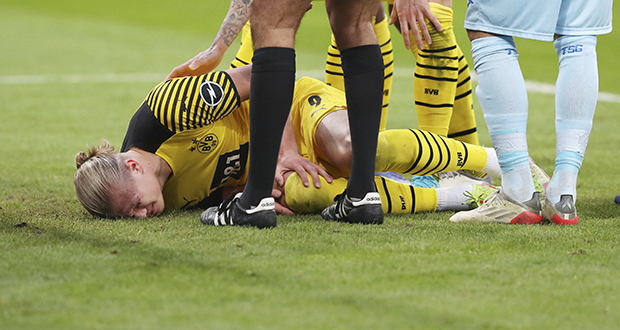 Bundesliga: Haaland de nouveau blessé, Dortmund s'inquiète