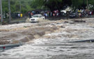 A Case-Noyale : Des maisons et des routes submergées après de grosses averses.